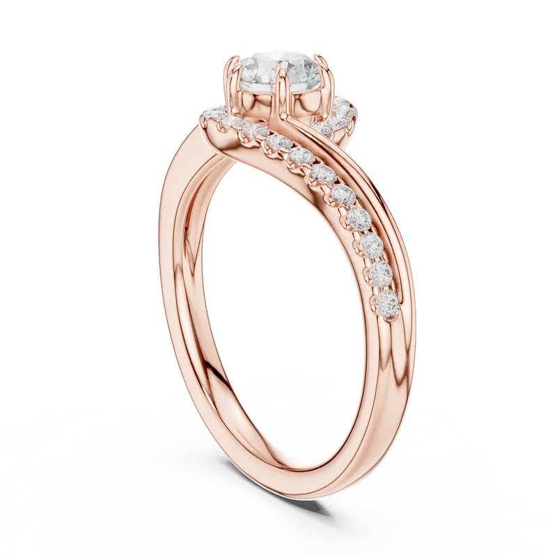 18K Gold Round Diamond Pavé Ring – 0.78 ct (DDLR-594) – Rings by Ivanka & Co