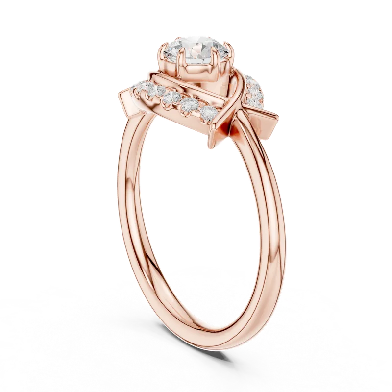 18K Gold Round Diamond Pavé Ring – 0.64 ct (DDLR-595) – Rings by Ivanka & Co