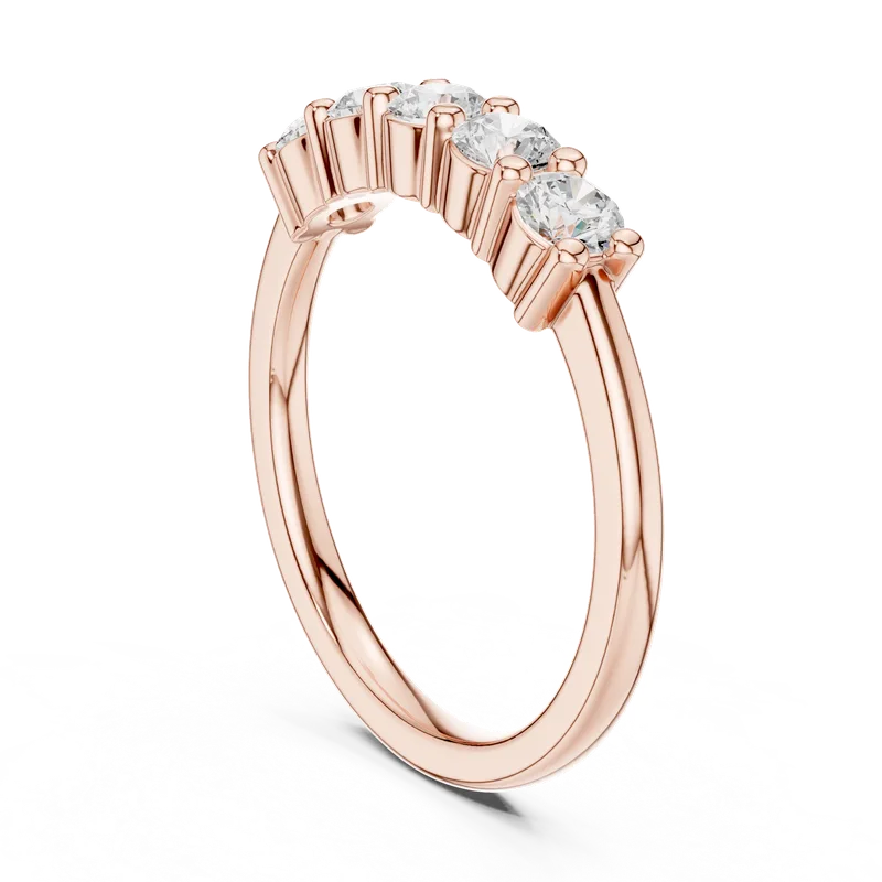 18K Gold Round Diamond Cluster Ring – 0.55 ct (DDLR-614) – Rings by Ivanka & Co