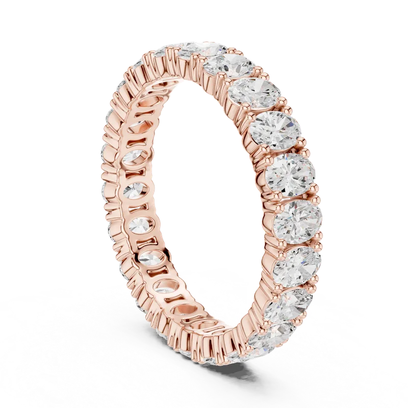 18K Gold Oval Diamond Pavé Ring – 1.93 ct (DDLR-621) – Rings by Ivanka & Co