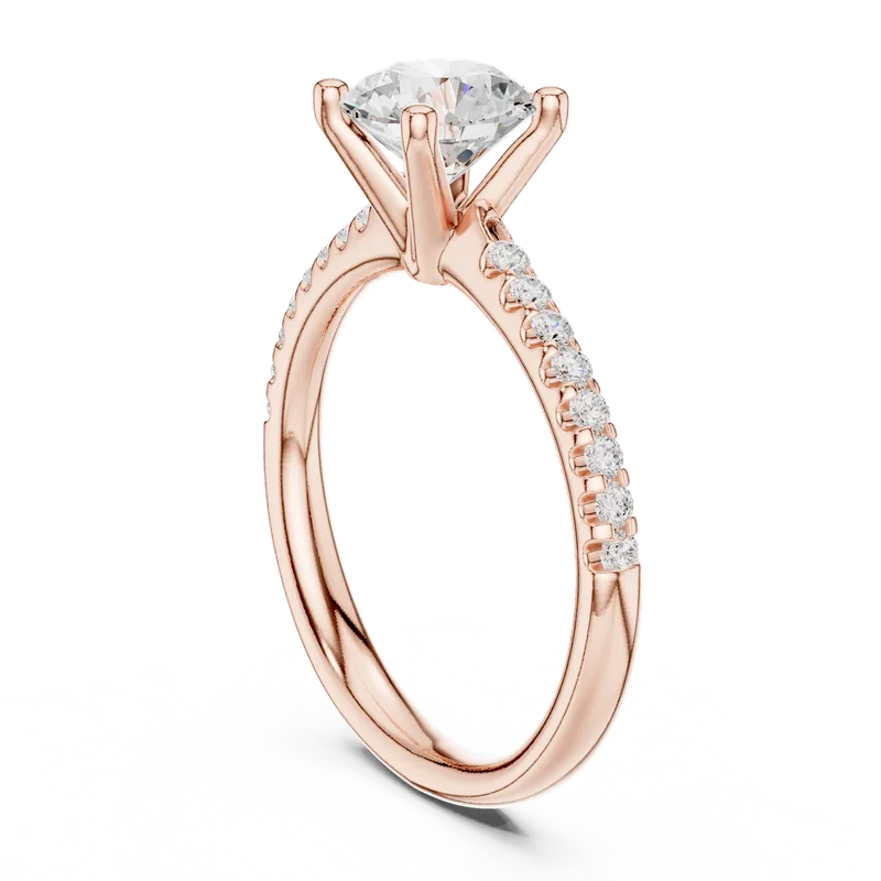 18K Gold Round Diamond Pavé Ring – 1.37 ct (DDLR-628) – Rings by Ivanka & Co