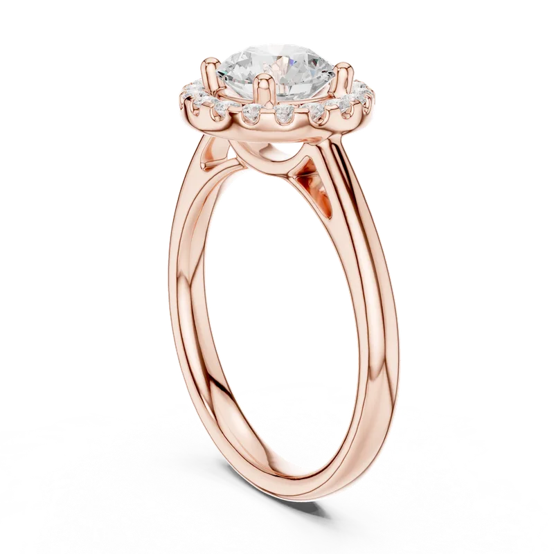 18K Gold Round Diamond Pavé Ring – 1.216 ct (DDLR-632) – Rings by Ivanka & Co