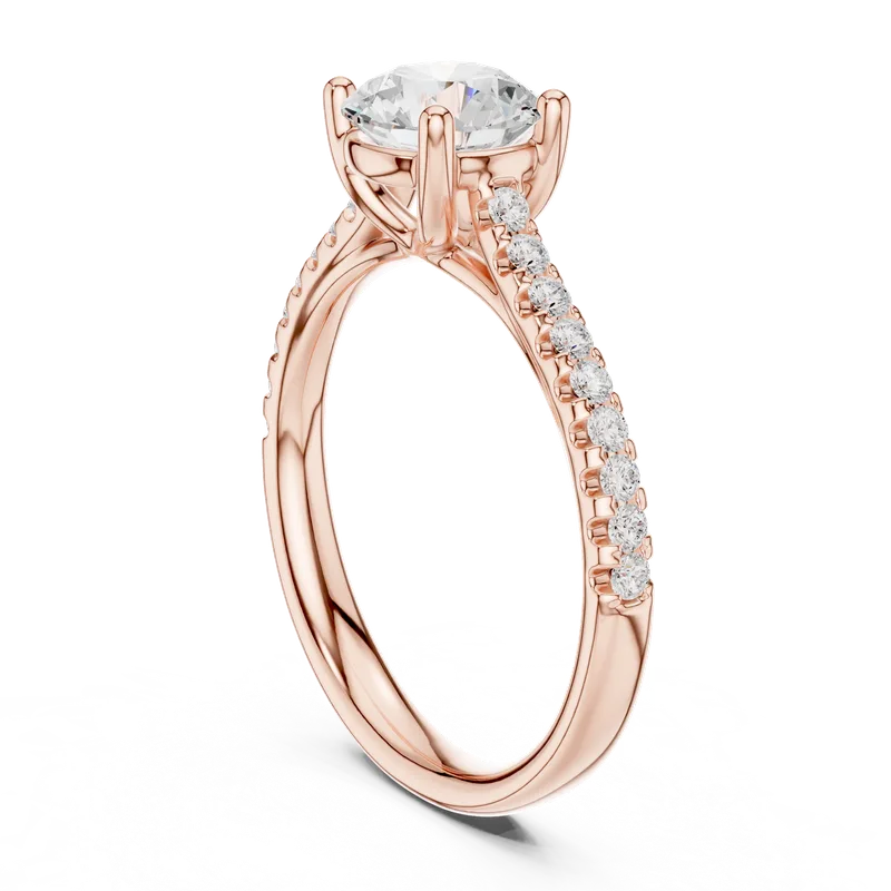 18K Gold Round Diamond Pavé Ring – 1.42 ct (DDLR-634) – Rings by Ivanka & Co