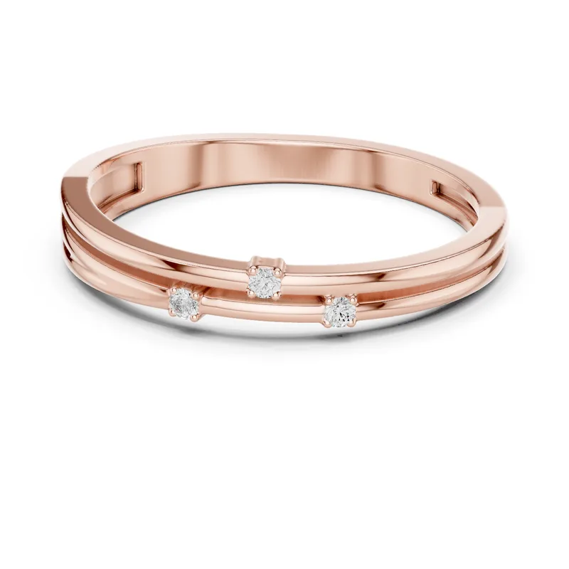 18K Gold Round Diamond Cluster Ring – 0.024 ct (DDLR-709) – Rings by Ivanka & Co