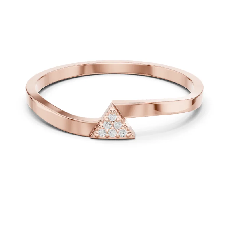 18K Gold Round Diamond Cluster Ring – 0.018 ct (DDLR-720) – Rings by Ivanka & Co