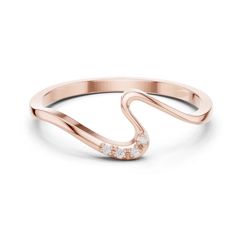 18K Gold Round Diamond Cluster Ring – 0.016 ct (DDLR-721) – Rings by Ivanka & Co