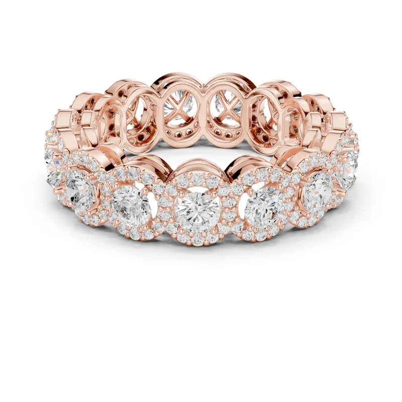 18K Gold Round Diamond Pavé Ring – 3.203 ct (DDLR-764) – Rings by Ivanka & Co