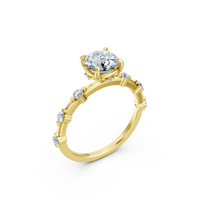 18K Gold Diamond Engagement Ring (LX10) – Rings by Ivanka & Co