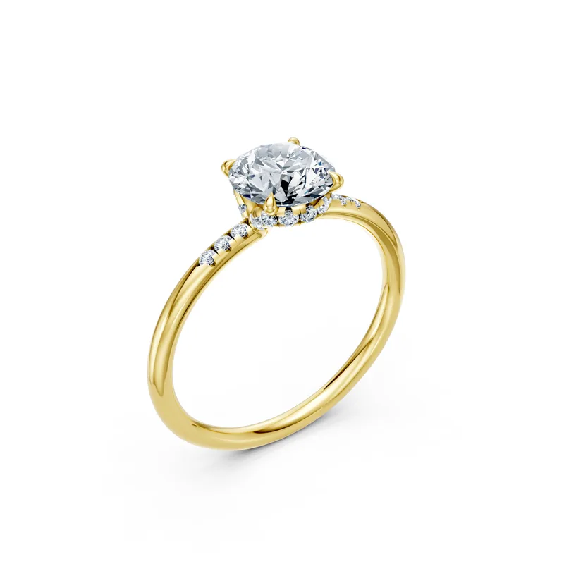 18K Gold Diamond Engagement Ring (LX12) – Rings by Ivanka & Co