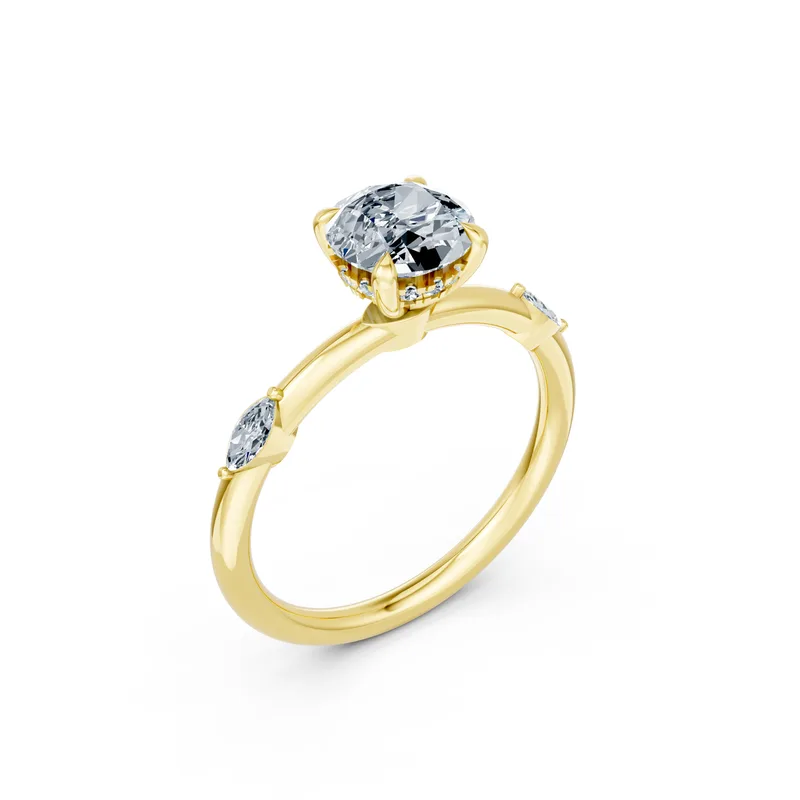 18K Gold Diamond Engagement Ring (LX17) – Rings by Ivanka & Co
