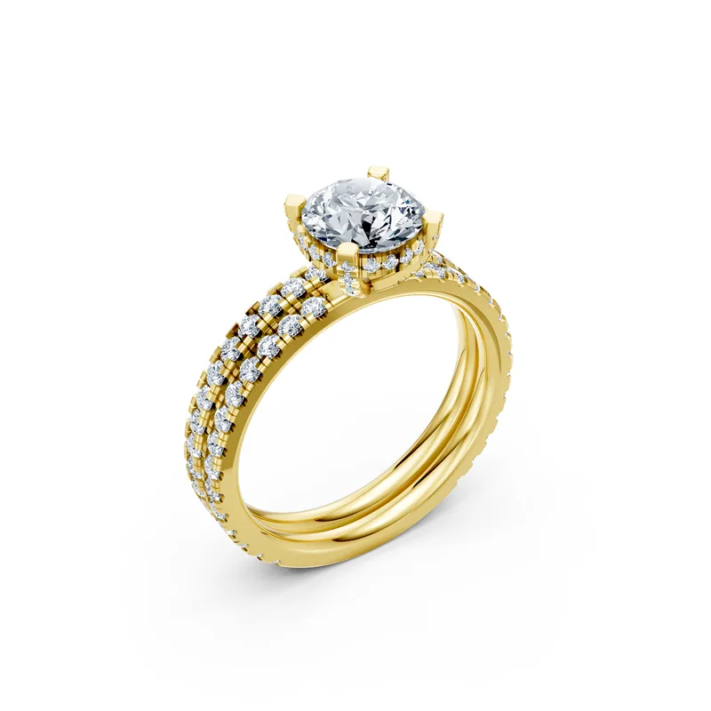 18K Gold Diamond Engagement Ring (LX18) – Rings by Ivanka & Co