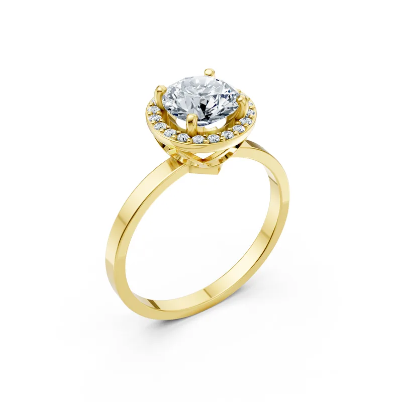 18K Gold Diamond Engagement Ring (LX2) – Rings by Ivanka & Co