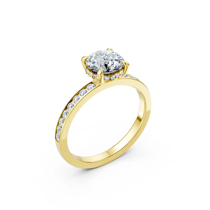 18K Gold Diamond Engagement Ring (LX21) – Rings by Ivanka & Co