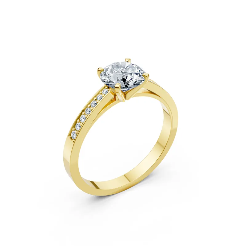 18K Gold Diamond Engagement Ring (LX3) – Rings by Ivanka & Co
