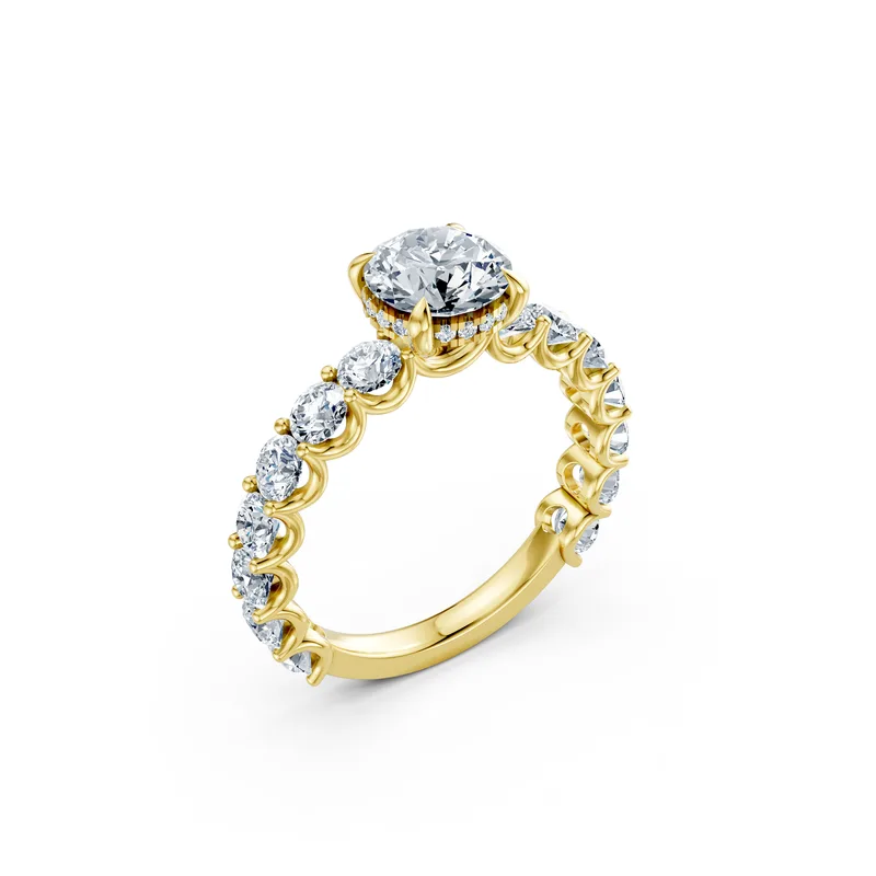 18K Gold Diamond Engagement Ring (LX34) – Rings by Ivanka & Co