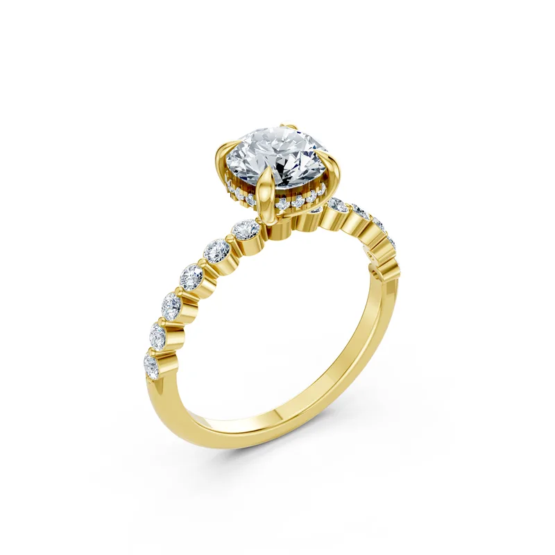 18K Gold Diamond Engagement Ring (LX35) – Rings by Ivanka & Co