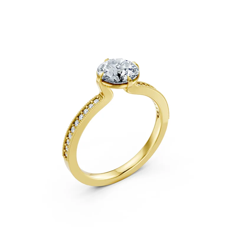 18K Gold Diamond Engagement Ring (LX38) – Rings by Ivanka & Co