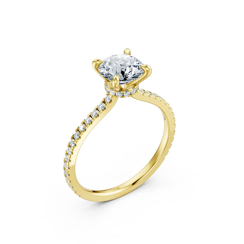 18K Gold Diamond Engagement Ring (LX42) – Rings by Ivanka & Co