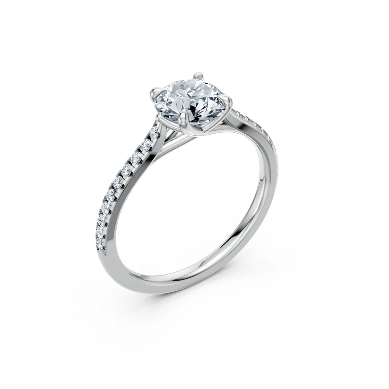 18K Gold Diamond Engagement Ring (LX44) – Rings by Ivanka & Co