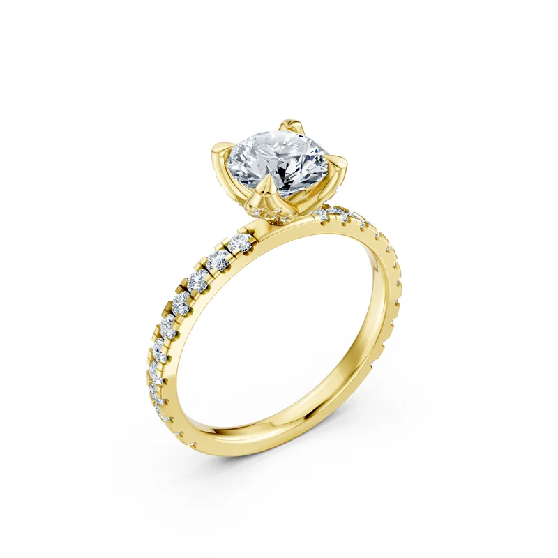 18K Gold Diamond Engagement Ring (LX48) – Rings by Ivanka & Co