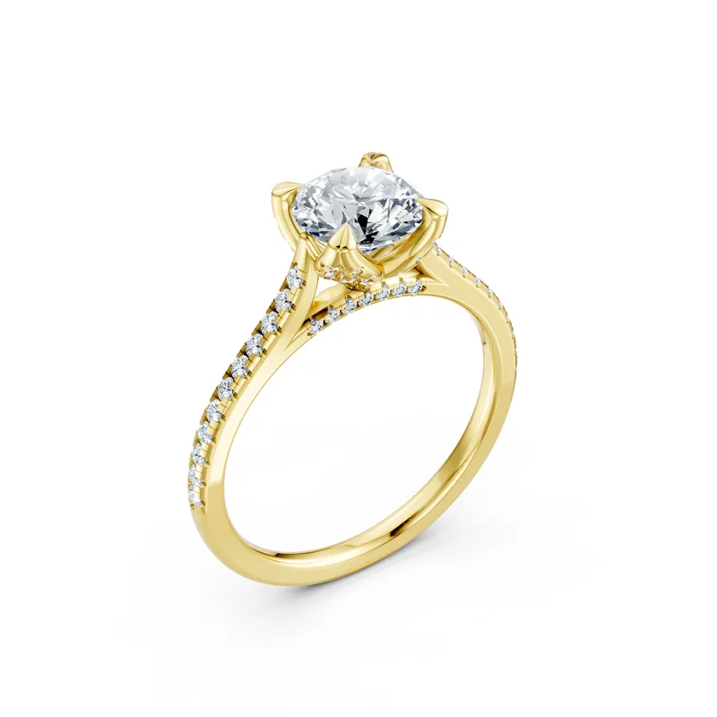 18K Gold Diamond Engagement Ring (LX49) – Rings by Ivanka & Co