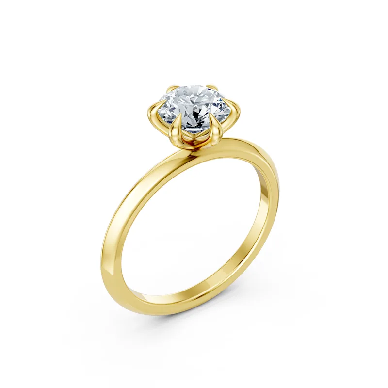 18K Gold Diamond Engagement Ring (LX59) – Rings by Ivanka & Co