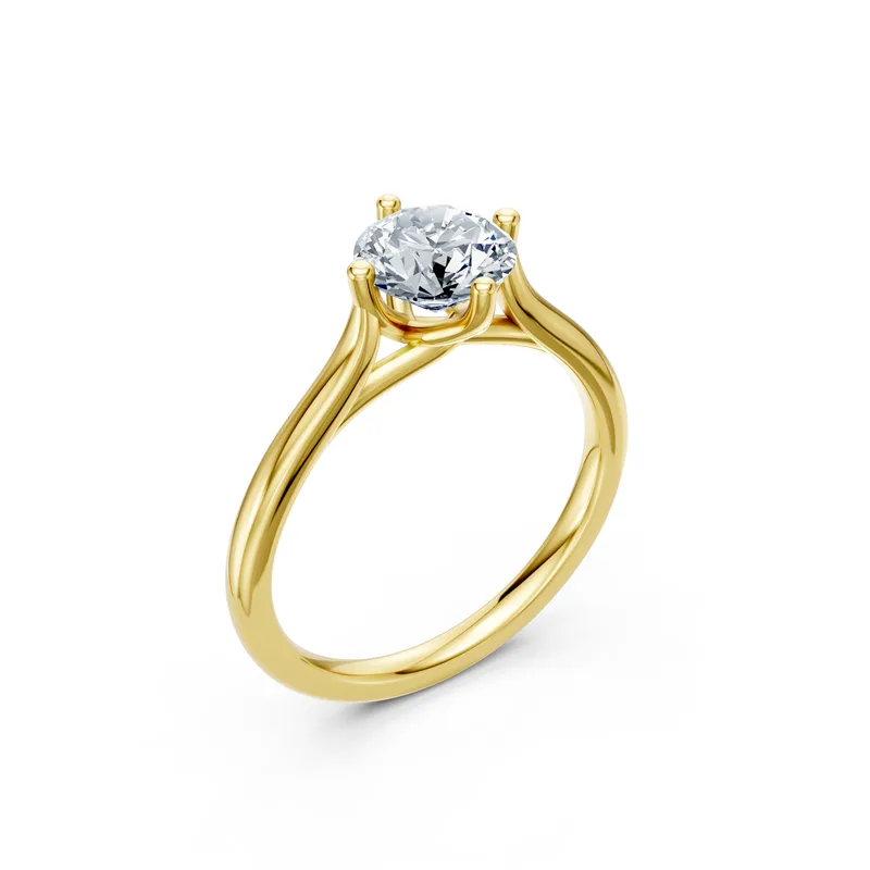 18K Gold Diamond Engagement Ring (LX61) – Rings by Ivanka & Co
