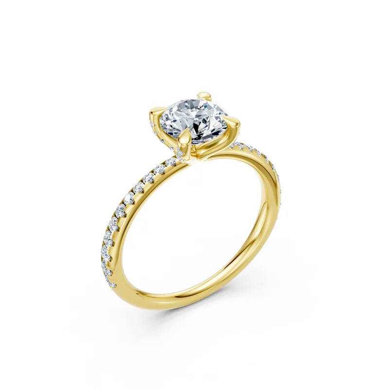 18K Gold Diamond Engagement Ring (LX67) – Rings by Ivanka & Co