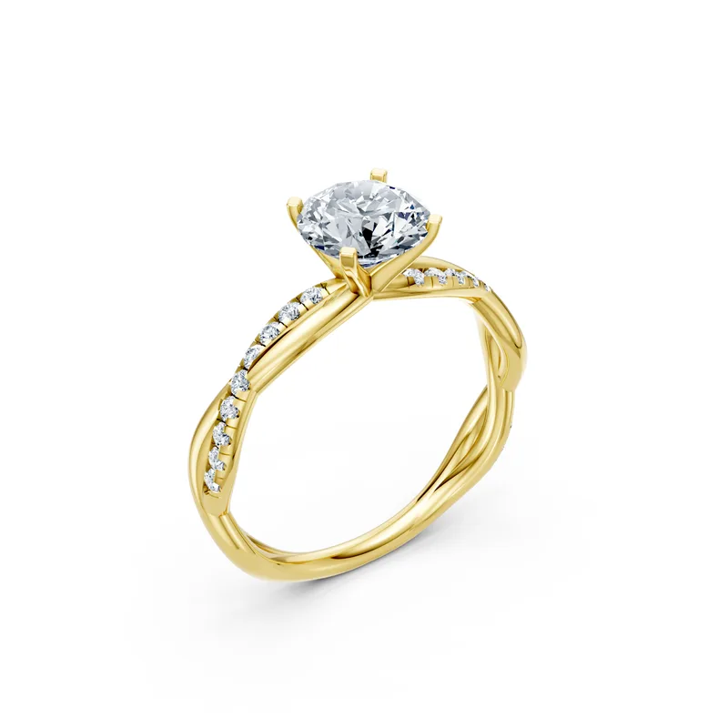 18K Gold Diamond Engagement Ring (LX7) – Rings by Ivanka & Co