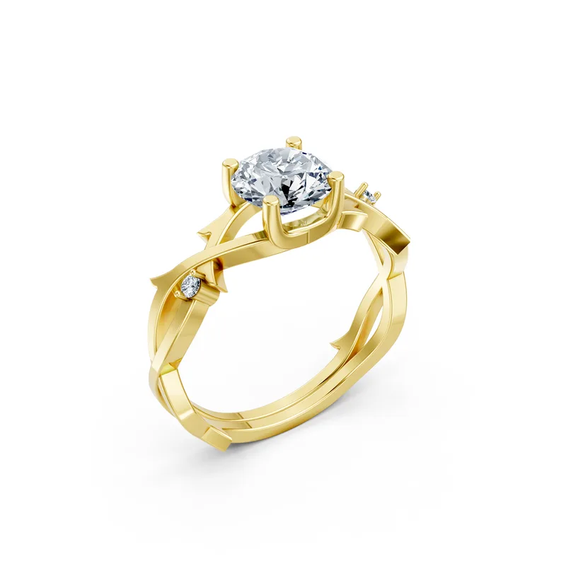 18K Gold Diamond Engagement Ring (LX8) – Rings by Ivanka & Co