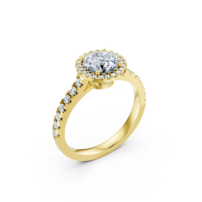 18K Gold Diamond Engagement Ring (LX9) – Rings by Ivanka & Co