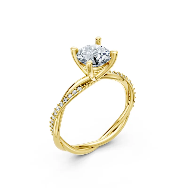 18K Gold Diamond Engagement Ring (MR1) – Rings by Ivanka & Co
