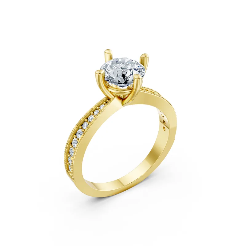 18K Gold Diamond Engagement Ring (MR10) – Rings by Ivanka & Co