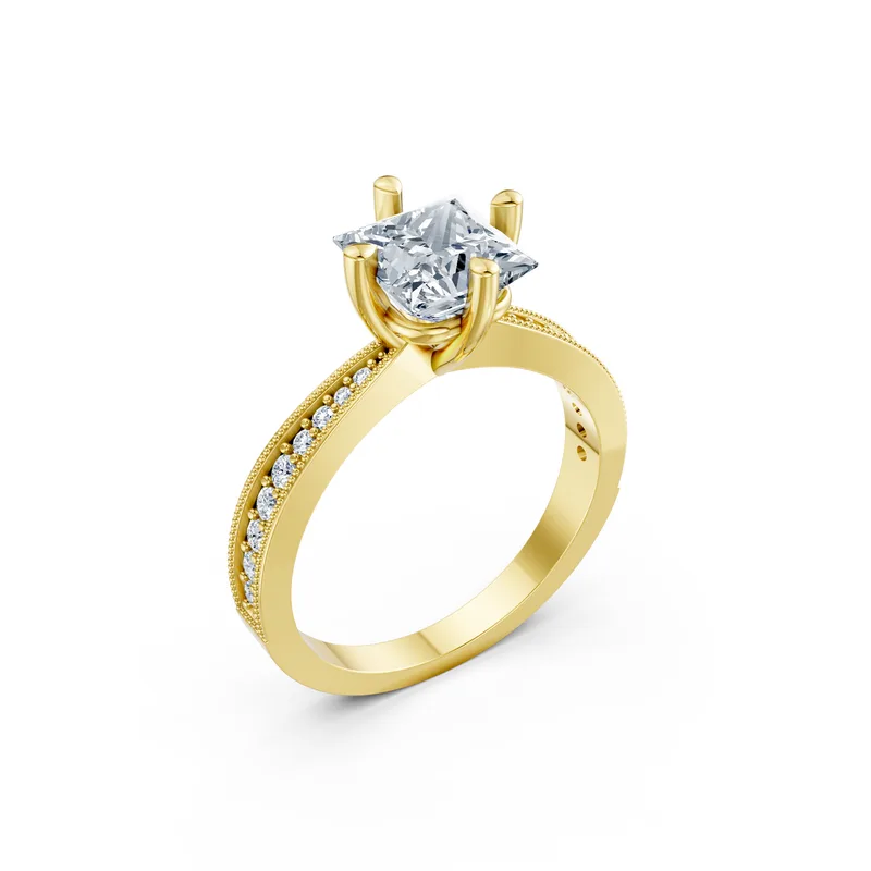 18K Gold Diamond Engagement Ring (MR12) – Rings by Ivanka & Co