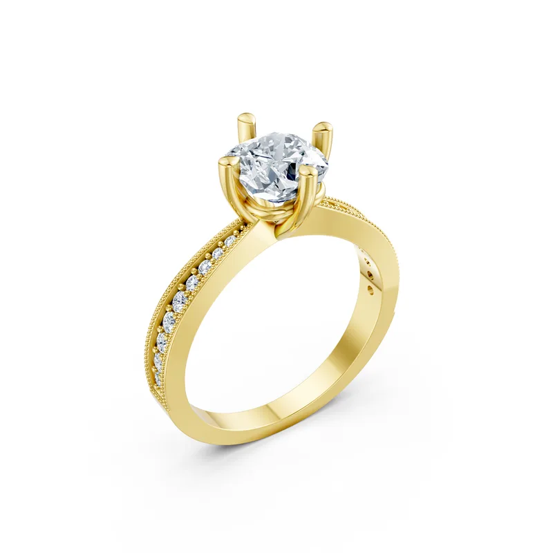 18K Gold Diamond Engagement Ring (MR13) – Rings by Ivanka & Co