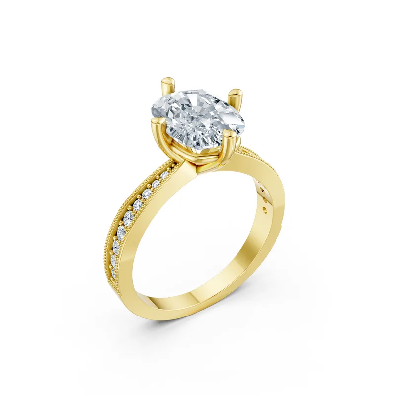 18K Gold Diamond Engagement Ring (MR14) – Rings by Ivanka & Co