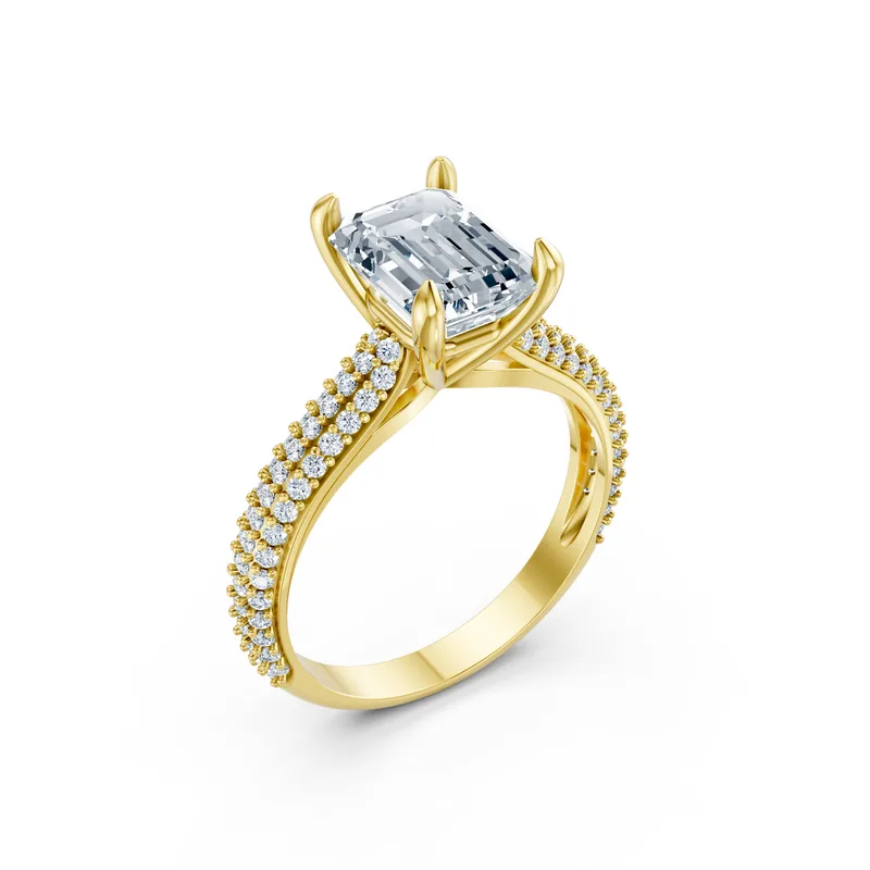 18K Gold Diamond Engagement Ring (MR18) – Rings by Ivanka & Co