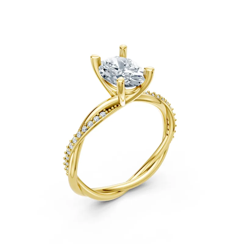 18K Gold Diamond Engagement Ring (MR2) – Rings by Ivanka & Co