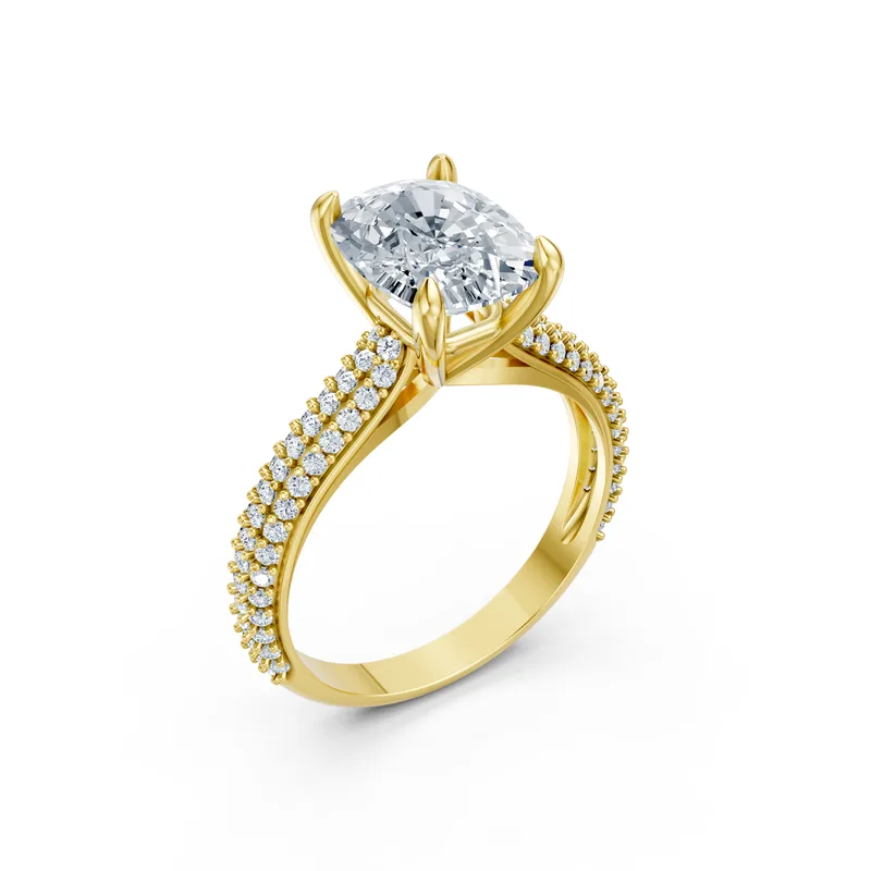 18K Gold Diamond Engagement Ring (MR20) – Rings by Ivanka & Co