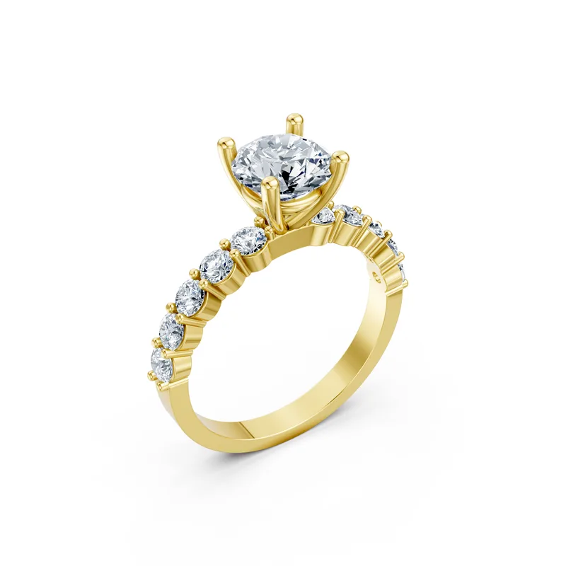 18K Gold Diamond Engagement Ring (MR21) – Rings by Ivanka & Co