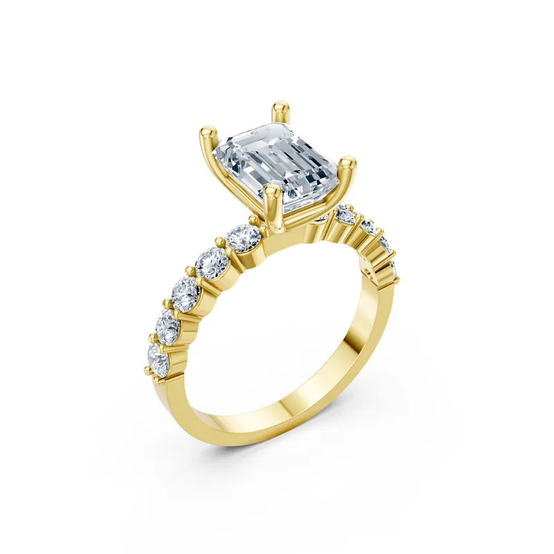 18K Gold Diamond Engagement Ring (MR23) – Rings by Ivanka & Co