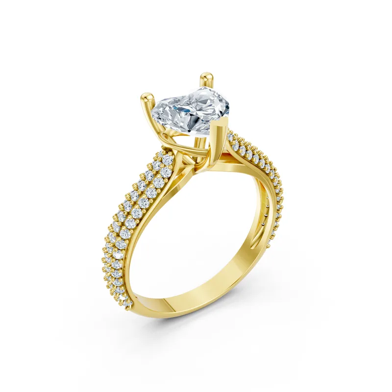 18K Gold Diamond Engagement Ring (MR28) – Rings by Ivanka & Co