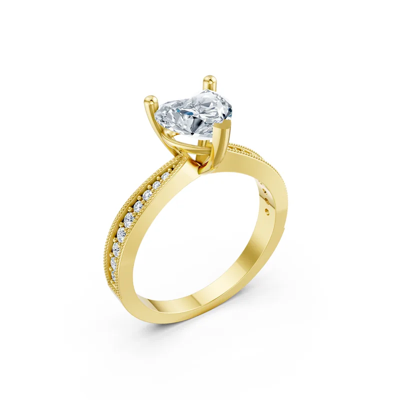 18K Gold Diamond Engagement Ring (MR30) – Rings by Ivanka & Co