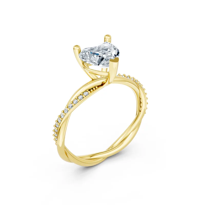 18K Gold Diamond Engagement Ring (MR31) – Rings by Ivanka & Co