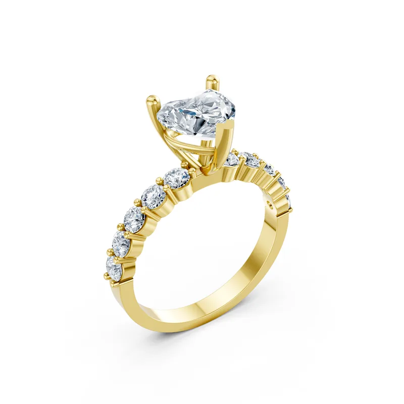 18K Gold Diamond Engagement Ring (MR33) – Rings by Ivanka & Co