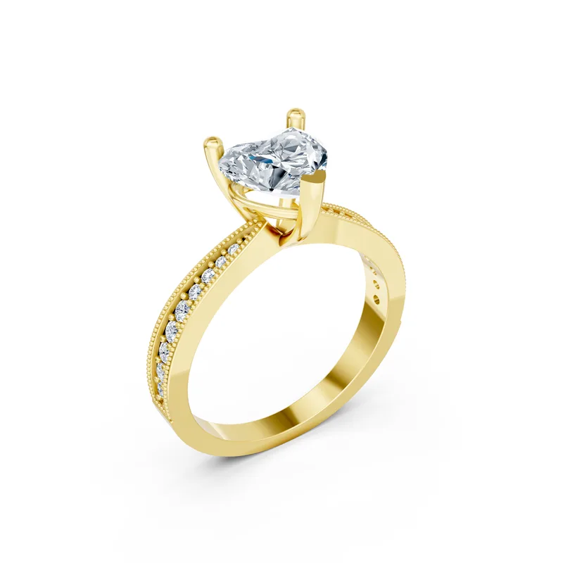 18K Gold Diamond Engagement Ring (MR34) – Rings by Ivanka & Co