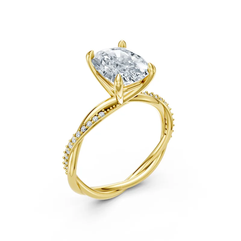 18K Gold Diamond Engagement Ring (MR4) – Rings by Ivanka & Co
