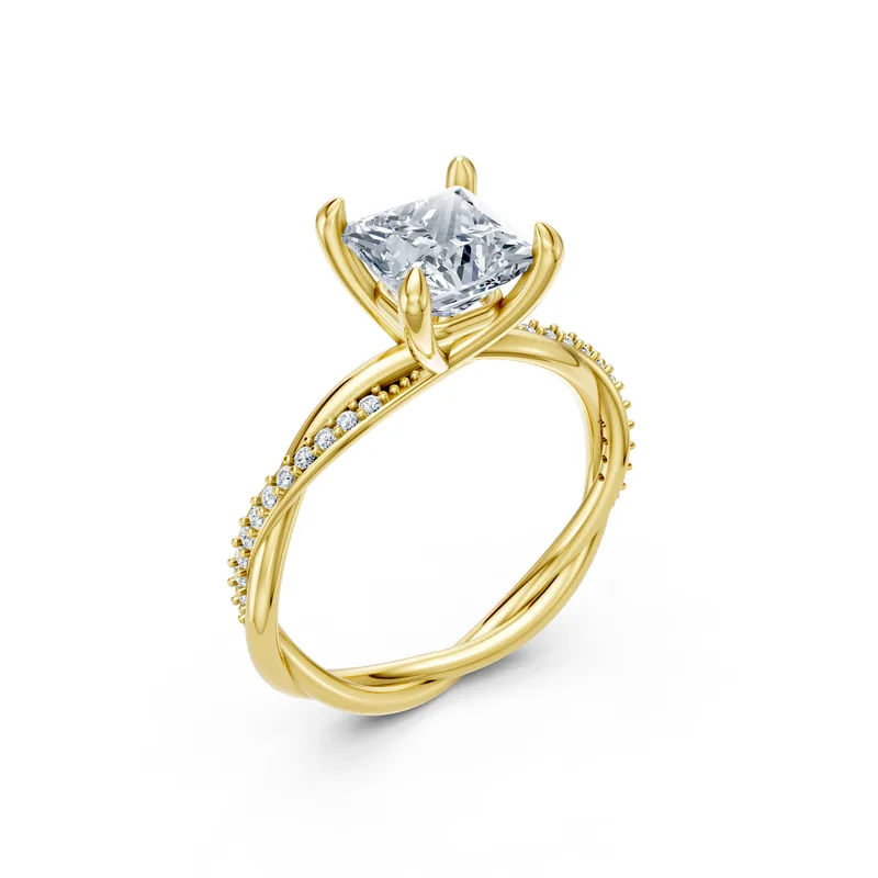 18K Gold Diamond Engagement Ring (MR5) – Rings by Ivanka & Co