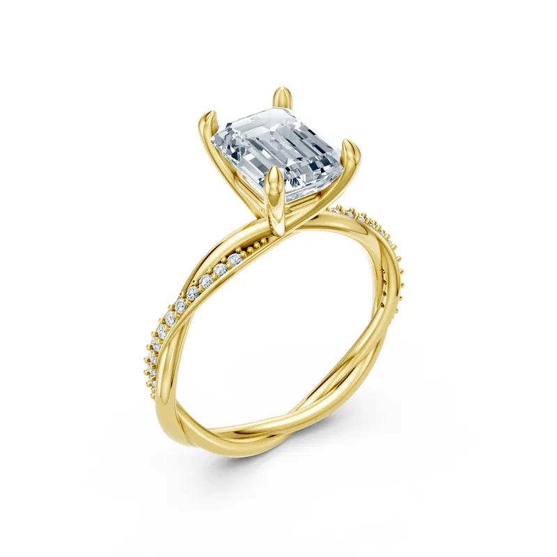 18K Gold Diamond Engagement Ring (MR6) – Rings by Ivanka & Co