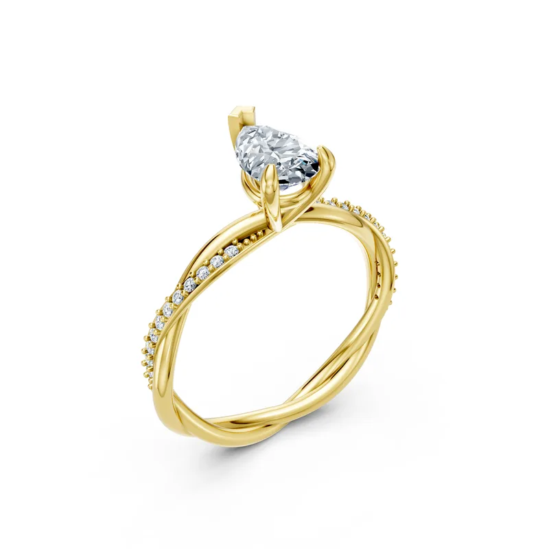 18K Gold Diamond Engagement Ring (MR7) – Rings by Ivanka & Co
